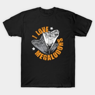 Megalodon tshirt - great paleontology gift for shark lovers T-Shirt